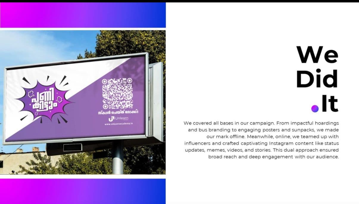 Hoarding — Pani Kittum hero visual + QR code + Unlearn logo